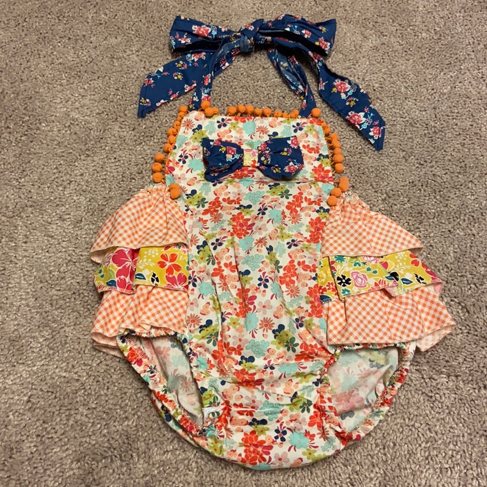 Haute Baby multicolored ruffle bubble size 24 mths